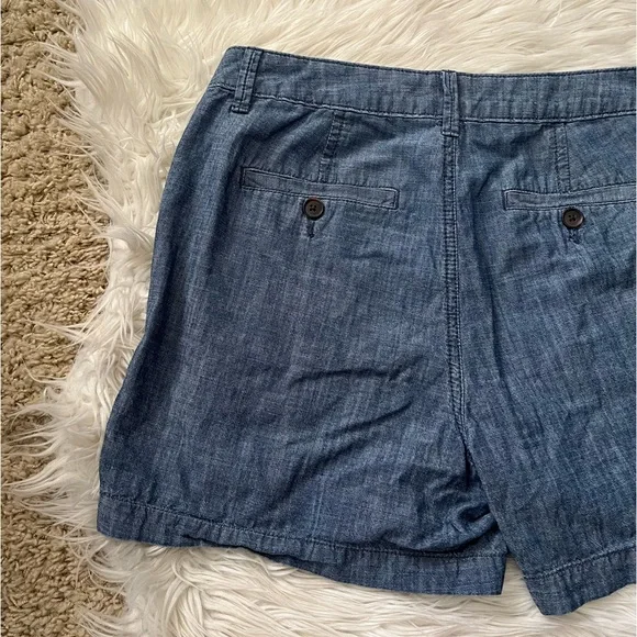 {A New Day} Chambray Shorts in Blue - Womens 4 - Picture 8 of 12